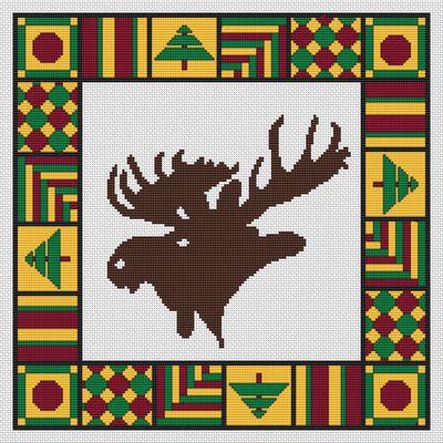 Country Quilt - Moose